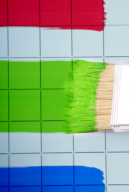 Как выкрасить глазурную плитку