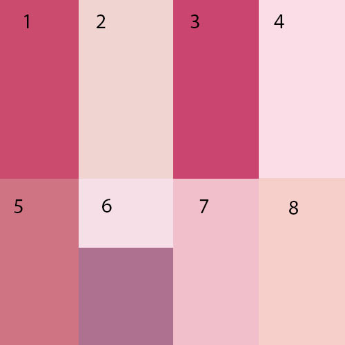 Розовый цвет и 8 его цветов для вашего дома