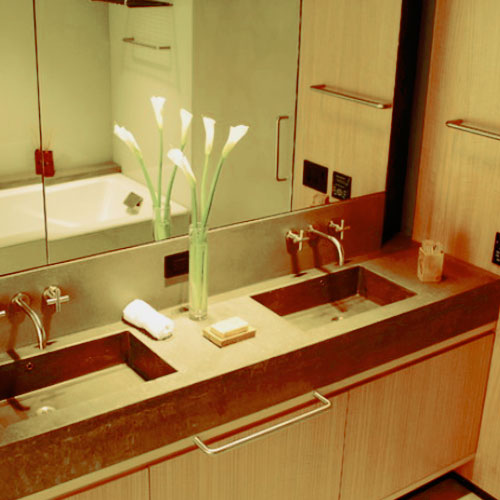 Ванная комната: материалы для столешницы