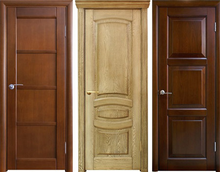 Прекрасная древесная дверь в интерьере